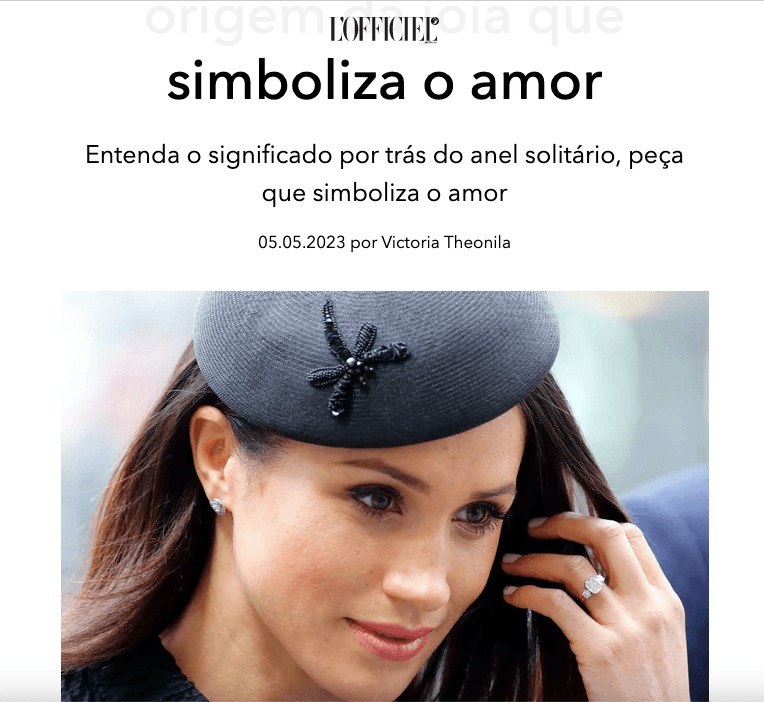 L’OFFICIEL – Anel solitário: Conheça a origem da joia que simboliza o amor