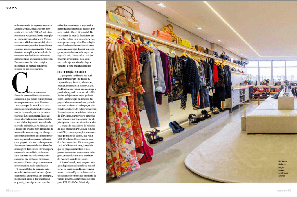 ROBB REPORT – Secondhand: o luxo de segunda mão vira moda e o mercado internacional cresce na era da economia circular com a entrada das próprias marcas de luxo. Algumas já começaram a vender peças usadas em suas lojas
