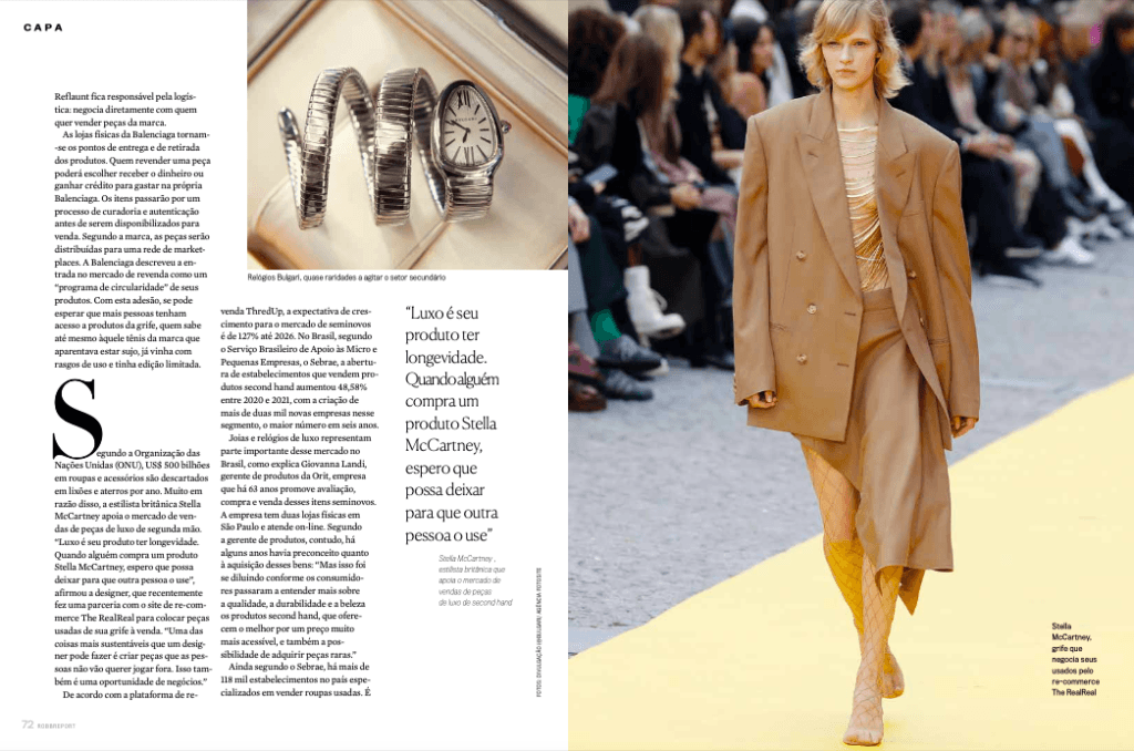 ROBB REPORT – Secondhand: o luxo de segunda mão vira moda e o mercado internacional cresce na era da economia circular com a entrada das próprias marcas de luxo. Algumas já começaram a vender peças usadas em suas lojas